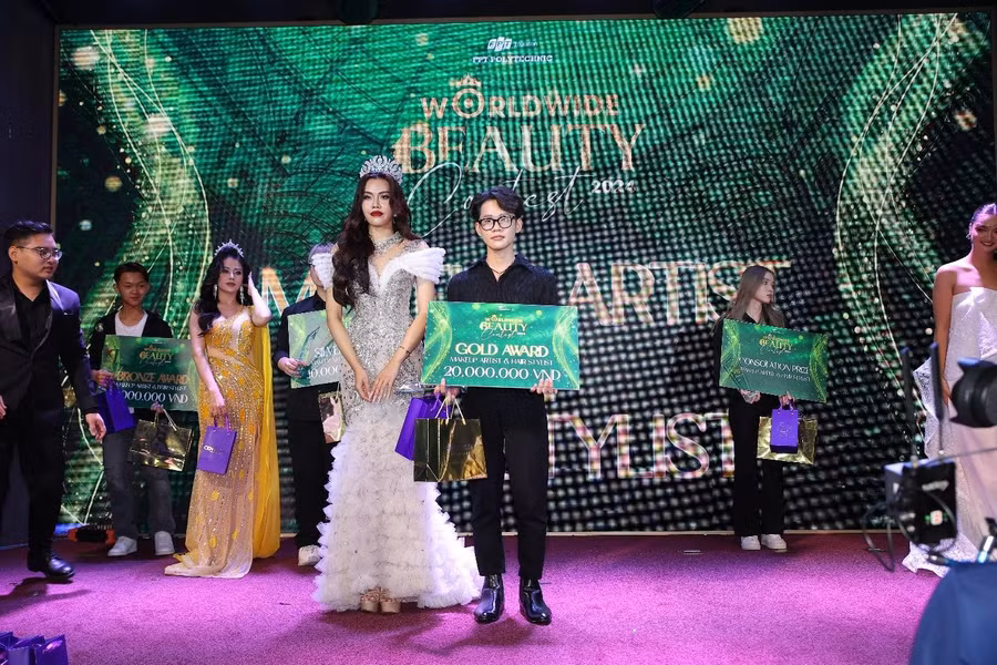 Ngô Vũ Duy đạt giải vàng hạng mục Trang điểm nghệ thuật (Ảnh: BTC).