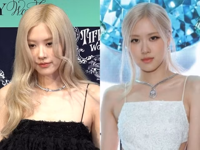 Rosé vướng tin đồn phẫu thuật thẩm mỹ vì ngoại hình khác lạ tại một sự kiện.