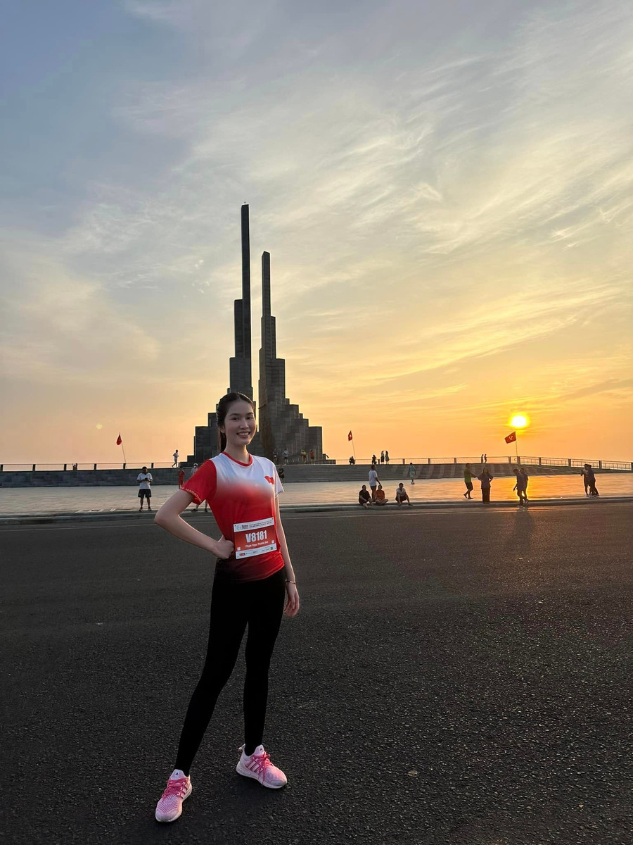 Á hậu Phương Anh tham gia Giải Vô địch Quốc gia Marathon và cự ly dài.