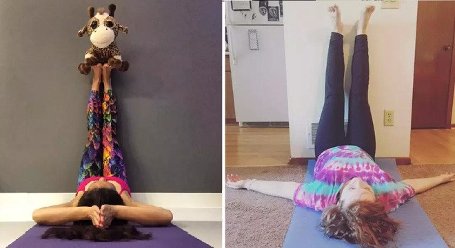 Dựa chân vào tường: Bài tập thể dục đang “tạo sóng” khắp thế giới ảnh 1