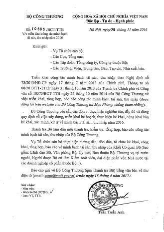 Bộ Công thương yêu cầu công khai thu nhập lãnh đạo - Ảnh 1 Bo Cong thuong yeu cau cong khai thu nhap lanh dao - Anh 1