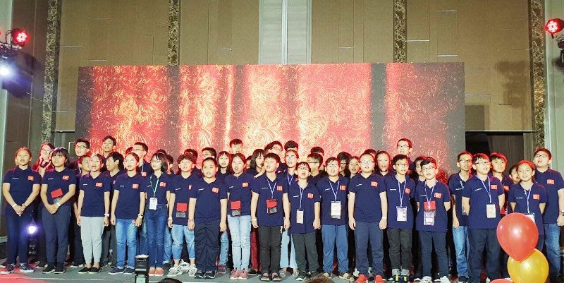 Đoàn học sinh Hà Nội gồm 52 học sinh dự thi ITMC 2019