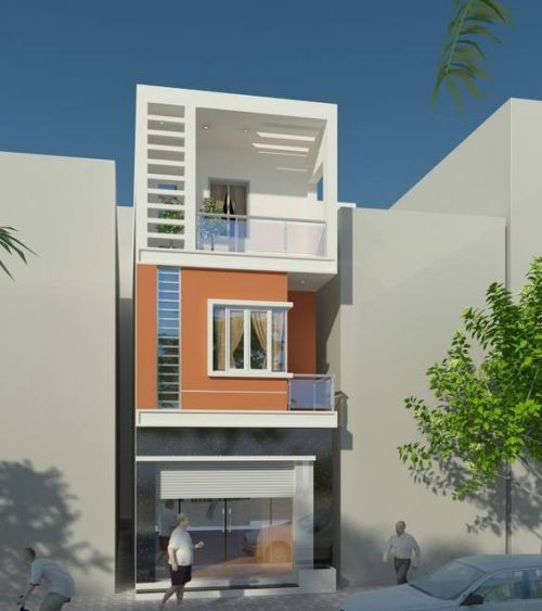 Những mẫu nhà ống 3 tầng mặt tiền 4 – 5m đẹp hiện đại - Ảnh 8 Những mẫu nhà ống 3 tầng mặt tiền 4 – 5m đẹp hiện đại - Ảnh 8