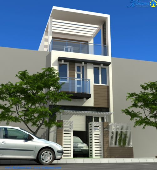 Những mẫu nhà ống 3 tầng mặt tiền 4 – 5m đẹp hiện đại - Ảnh 9 Những mẫu nhà ống 3 tầng mặt tiền 4 – 5m đẹp hiện đại - Ảnh 9