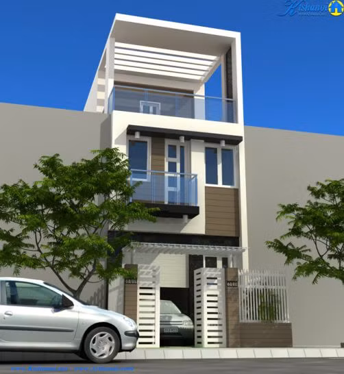 Những mẫu nhà ống 3 tầng mặt tiền 4 – 5m đẹp hiện đại - Ảnh 9 Những mẫu nhà ống 3 tầng mặt tiền 4 – 5m đẹp hiện đại - Ảnh 9