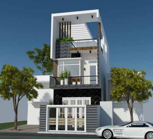 Những mẫu nhà ống 3 tầng mặt tiền 4 – 5m đẹp hiện đại - Ảnh 7 Những mẫu nhà ống 3 tầng mặt tiền 4 – 5m đẹp hiện đại - Ảnh 7