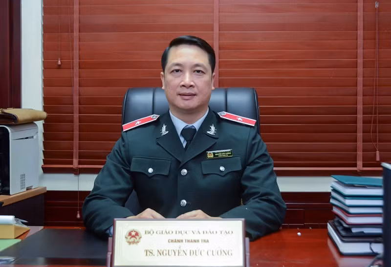 Chánh thanh tra Bộ GD&ĐT Nguyễn Đức Cường.