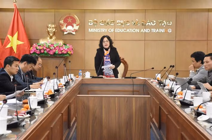 Thứ trưởng Bộ GD&ĐT Ngô Thị Minh chủ trì hội thảo về Bộ tiêu chí đánh giá cơ sở giáo dục đại học khởi nghiệp, đổi mới sáng tạo.