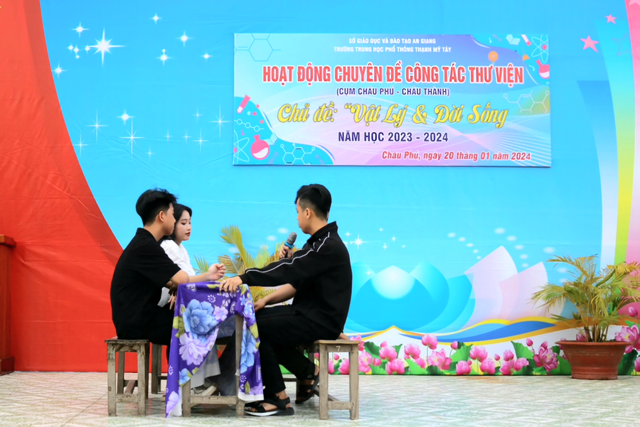 Tiết mục giới thiệu về địa phương của đơn vị Trường THPT Thạnh Mỹ Tây (Châu Phú). Tiết mục giới thiệu về địa phương của đơn vị Trường THPT Thạnh Mỹ Tây (Châu Phú).