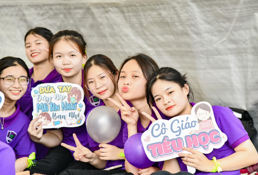 Sinh viên Trường Đại học Giáo dục (Đại học Quốc gia Hà Nội). Ảnh: TG Sinh viên Trường Đại học Giáo dục (Đại học Quốc gia Hà Nội). Ảnh: TG