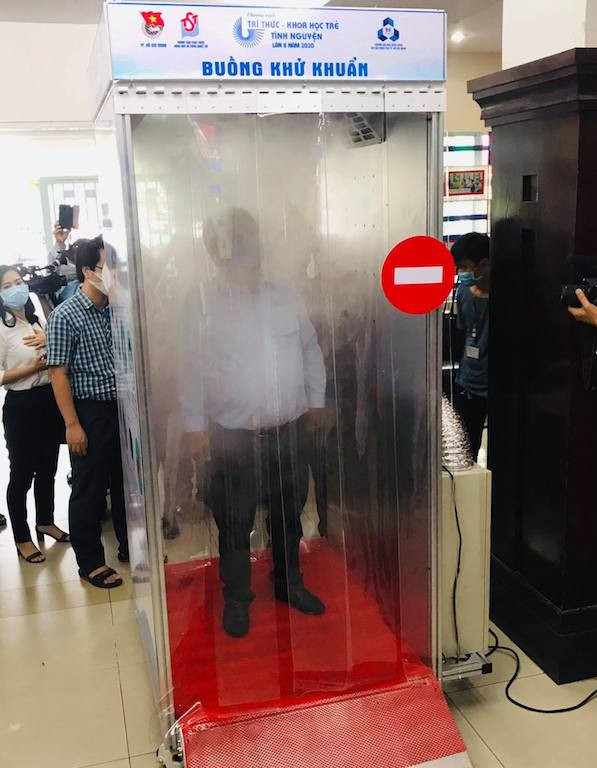 Trong đợt ra mắt sẽ có 3 buồng khử khuẩn được đưa vào sử dụng tại Thành Đoàn TP. và Viện Y dược học Dân tộc TP.HCM.