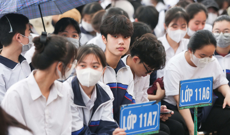 Năm 2025, học sinh sẽ bước vào kỳ thi tốt nghiệp THPT đầu tiên của Chương trình GDPT 2018. Ảnh minh họa: Lan Anh