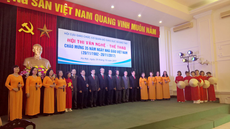 Hội thi là hoạt động mở màn đợt kỷ niệm 35 năm Ngày nhà giáo Việt Nam 