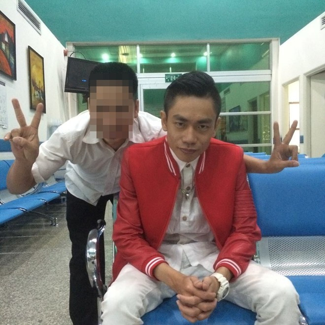Tấn Phát ổn định sau khi được sơ cứu tại bệnh viên.