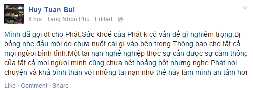 Nhạc sĩ Huy Tuấn - người giúp Tấn Phát tráo đổi vị trí 5 chiếc ly chia sẻ.