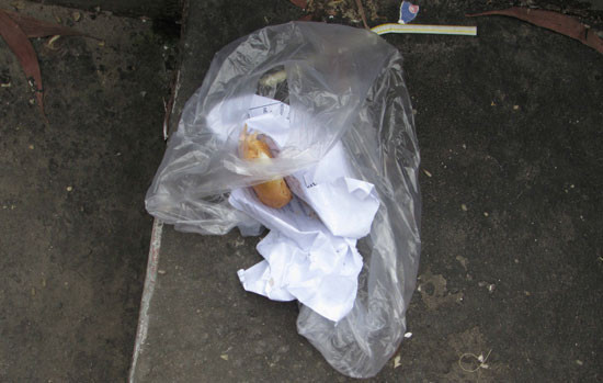 Rác vẫn còn chưa được vứt đúng nơi quy định.jpg