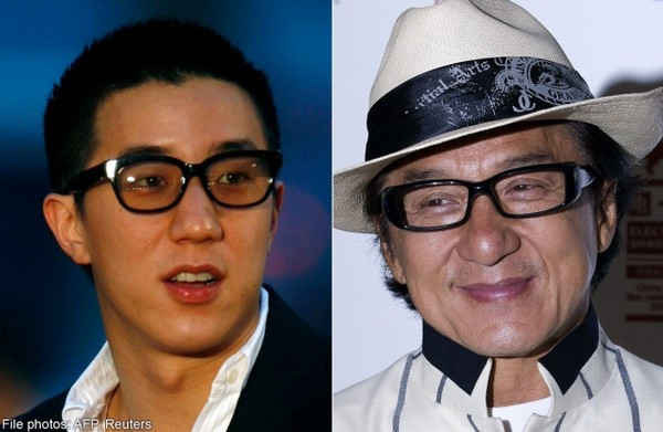 Điểm danh các sao lao đao vì quý tử ảnh 1 Thành Long và Phùng Tổ Danh - Ảnh: Reuters