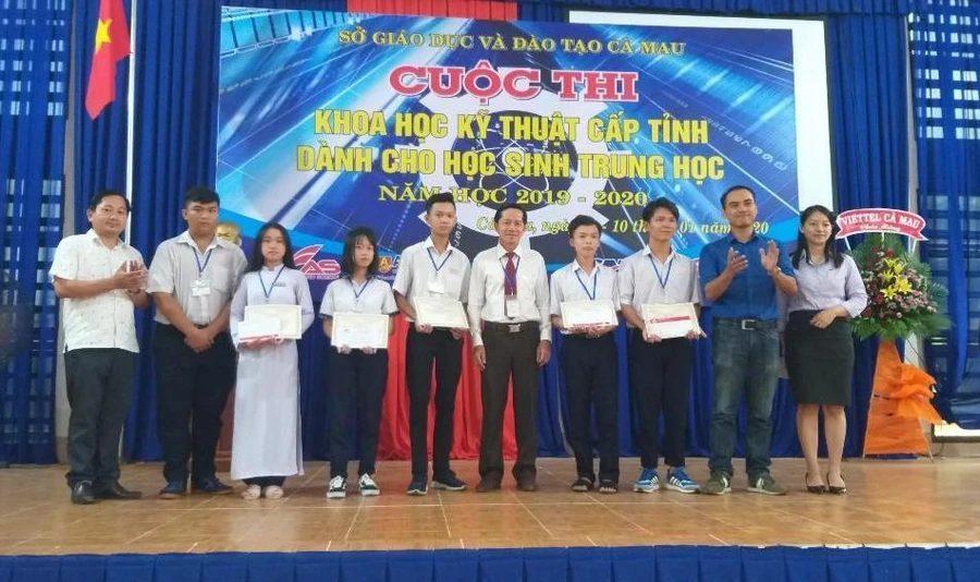 Cà Mau: Có 4 giải nhất tại Cuộc thi Khoa học kỹ thuật cấp tỉnh dành cho HS trung học