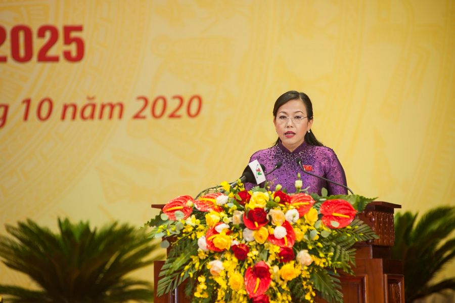 Bí thư Tỉnh ủy Thái Nguyên khóa XX, nhiệm kỳ 2020 - 2025 Nguyễn Thanh Hải phát biểu nhận nhiệm vụ