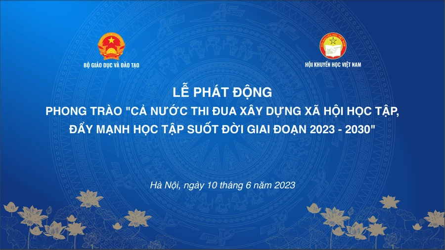 Phát động thi đua xây dựng xã hội học tập, học tập suốt đời