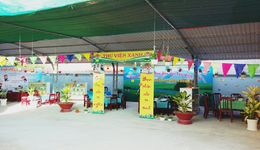 Nhà vườn sinh học - nơi diễn ra các hoạt động trải nghiệm bổ ích và mô hình thư viện kiểu mới.