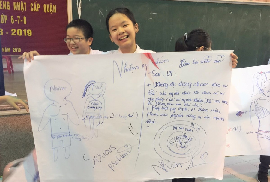 Được trực tiếp tham gia vào nhiều hoạt động khiến kiến thức được khắc sâu và học sinh cũng rất hào hứng