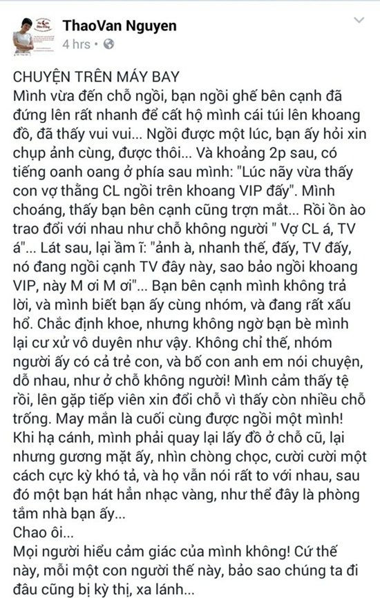 Tags: MC Thảo Vân, xúc phạm, máy bay, mc phan anh Tags: MC Thảo Vân, xúc phạm, máy bay, mc phan anh