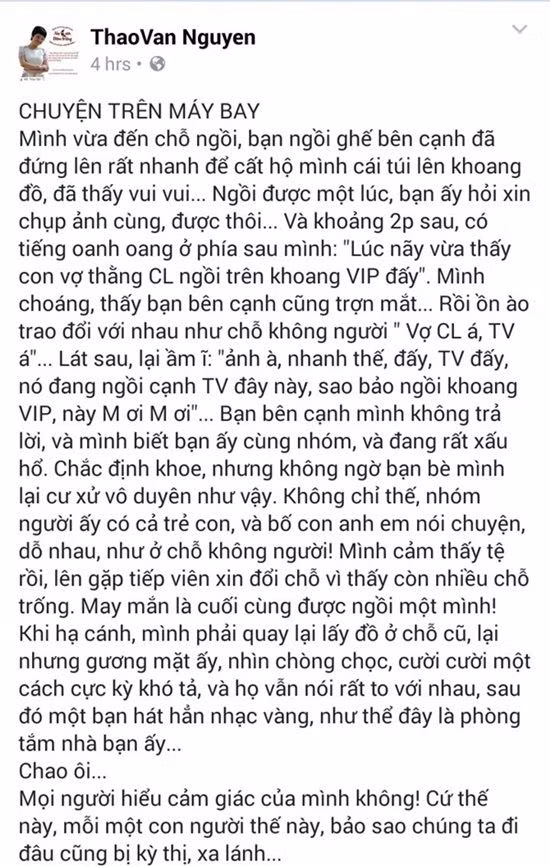 Tags: MC Thảo Vân, xúc phạm, máy bay, mc phan anh