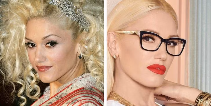 Gwen Stefani (năm 2005 so với năm 2021).