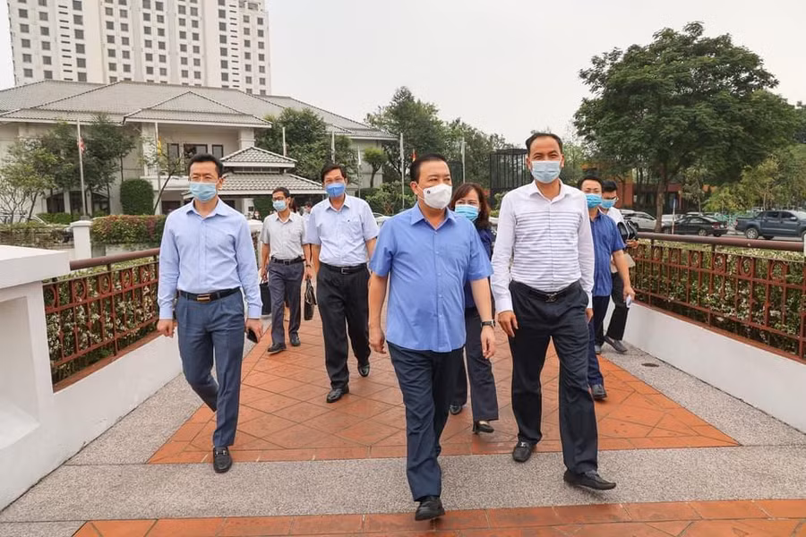 Phó Chủ tịch Hà Nội kiểm tra công tác phòng chống dịch tại khách sạn InterContinental