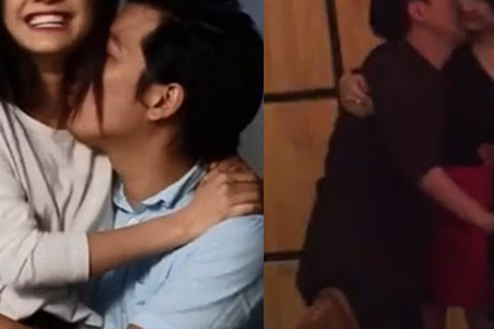 Ai cũng phải nhìn vì Nhã Phương, Trường Giang quá bạo nơi đông người