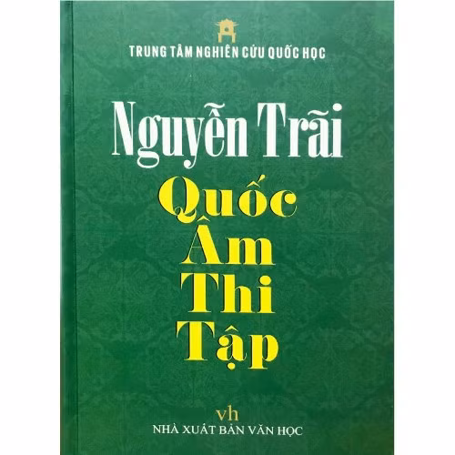 Bìa tác phẩm “Quốc âm thi tập”. Ảnh: NXB Hội Nhà văn