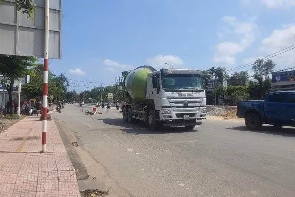 Hiện trường vụ tai nạn.