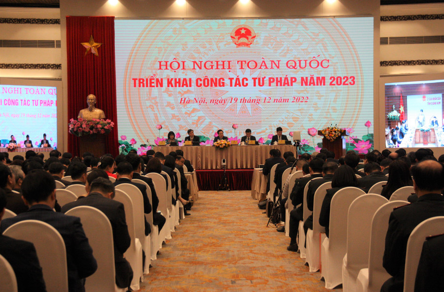 Hội nghị toàn quốc triển khai công tác tư pháp năm 2023. Hội nghị toàn quốc triển khai công tác tư pháp năm 2023.