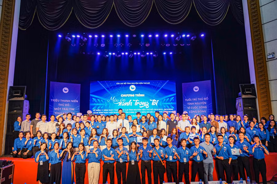 Chương trình “Màu áo xanh trong tôi” kỷ niệm 11 năm ngày thành lập CLB Tình nguyện viên Thủ đô (26/5/2013 – 26/5/2024).