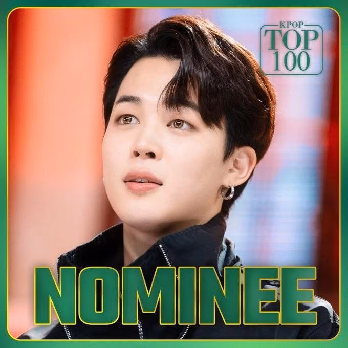 Đứng ở vị trí số 6 là Jimin (BTS).