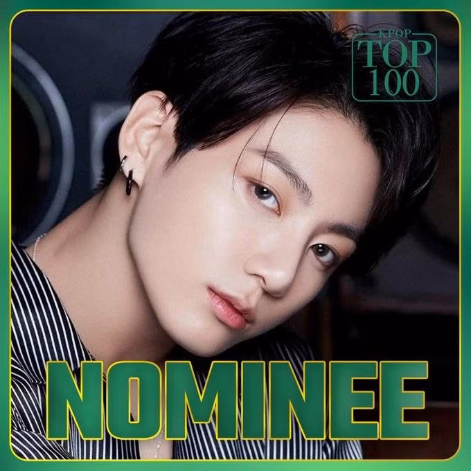 Đứng ở vị trí số 7 là Jungkook (BTS).