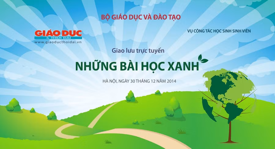 Giao lưu trực tuyến “Những bài học Xanh”