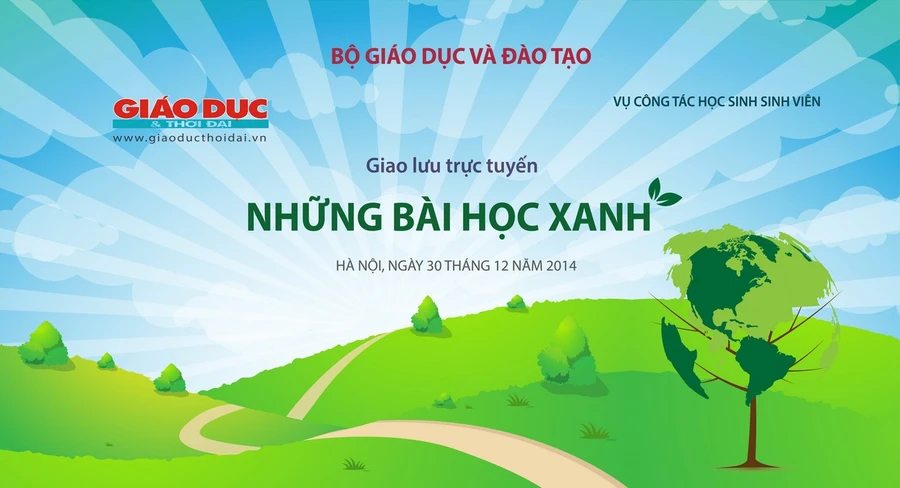 Giao lưu trực tuyến “Những bài học Xanh”