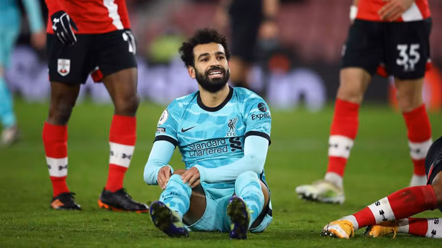 Tiền đạo Liverpool thi đấu mờ nhạt trước Southampton. 