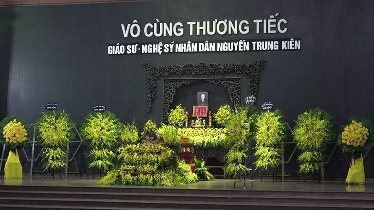 Tang lễ NSND Trung Kiên.