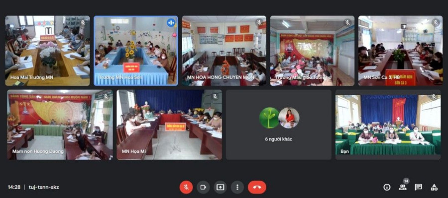 Sinh hoạt chuyên môn trực tuyến các trường mầm non địa bàn TP Rạch Giá (Kiên Giang). Sinh hoạt chuyên môn trực tuyến các trường mầm non địa bàn TP Rạch Giá (Kiên Giang).