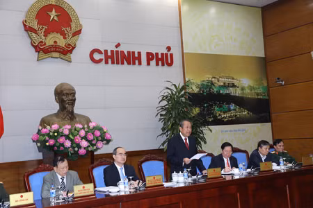 Phó Thủ tướng Thường trực Chính phủ Trương Hòa Bình phát biểu tại hội nghị. Ảnh: VGP/Lê Sơn