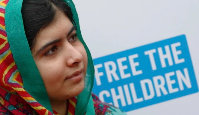 Cô bé 17 tuổi Malala, người từng bị Taliban ám sát vì các nỗi lực đòi quyền được học hành cho trẻ em gái Pakistan. Ảnh: Reuters