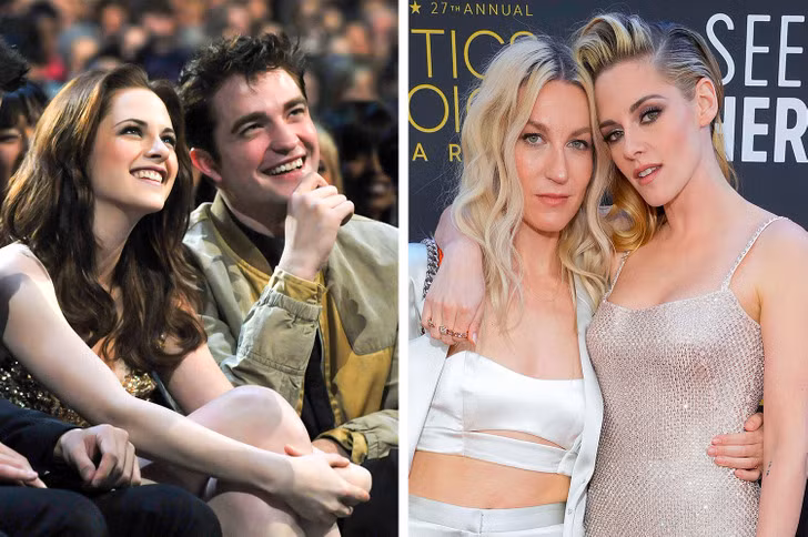 Kristen Stewart: Ngôi sao Chạng vạng Kristen Stewart được biết là đã có quan hệ tình cảm với bạn diễn Robert Pattinson. Tuy nhiên, ngôi sao luôn công khai chuyện hẹn hò đồng giới. Giờ đây, Kristen đã đính hôn với nhà biên kịch Dylan Meyer.
