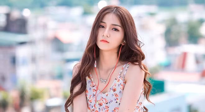 Ngất ngây trước vẻ đẹp của nữ sinh Long Xuyên