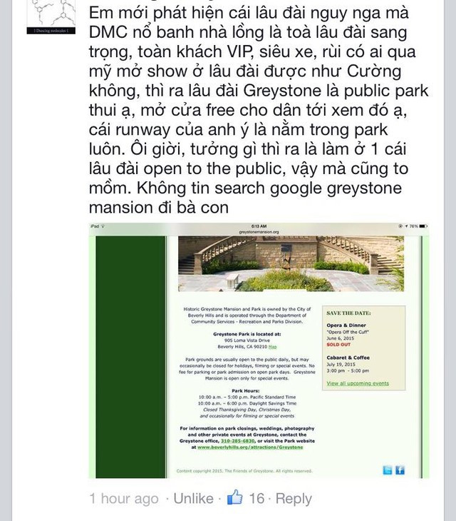 4 nguyên nhân chính khiến Đỗ Mạnh Cường bị tẩy chay ảnh 2 Một comment cho rằng Đỗ Mạnh Cường đã nổ về địa điểm tổ chức show