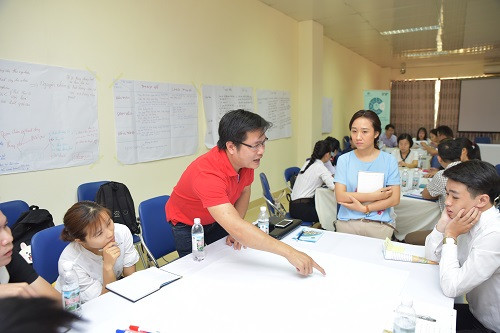 Thầy giáo: Nhóm mình nên đề xuất nội dung này tới nhà trường!