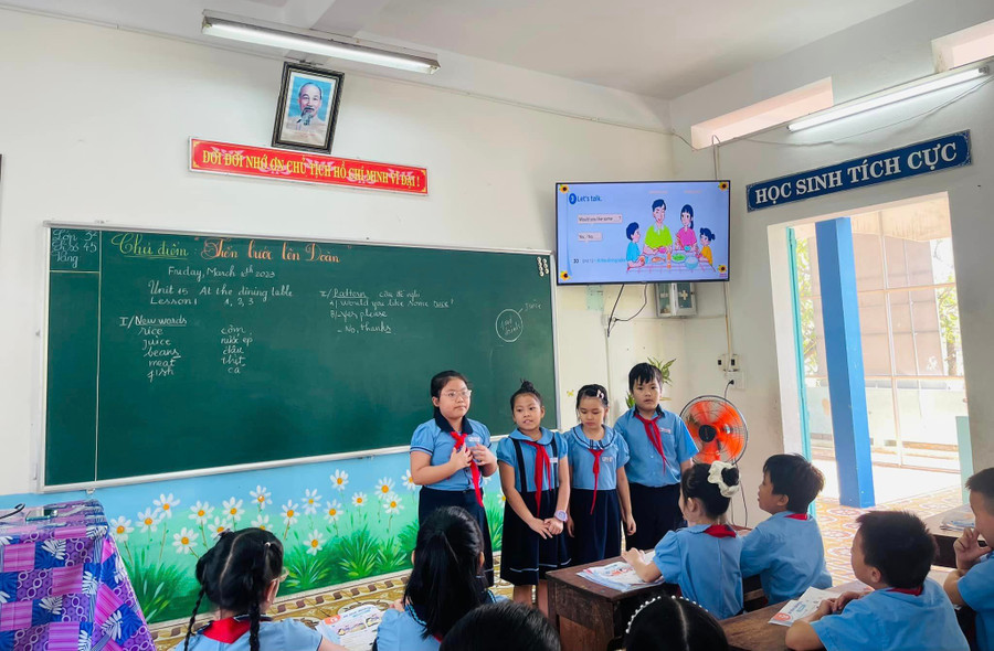 Giờ học tiếng Anh lớp 3 Chương trình GDPT 2018, Trường Tiểu học Ngô Sĩ Liên (quận Liên Chiểu, TP Đà Nẵng). 
