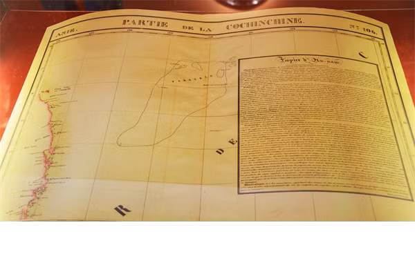 “Sổ đỏ” Hoàng Sa trên tờ bản đồ Partie de la Cochinchine